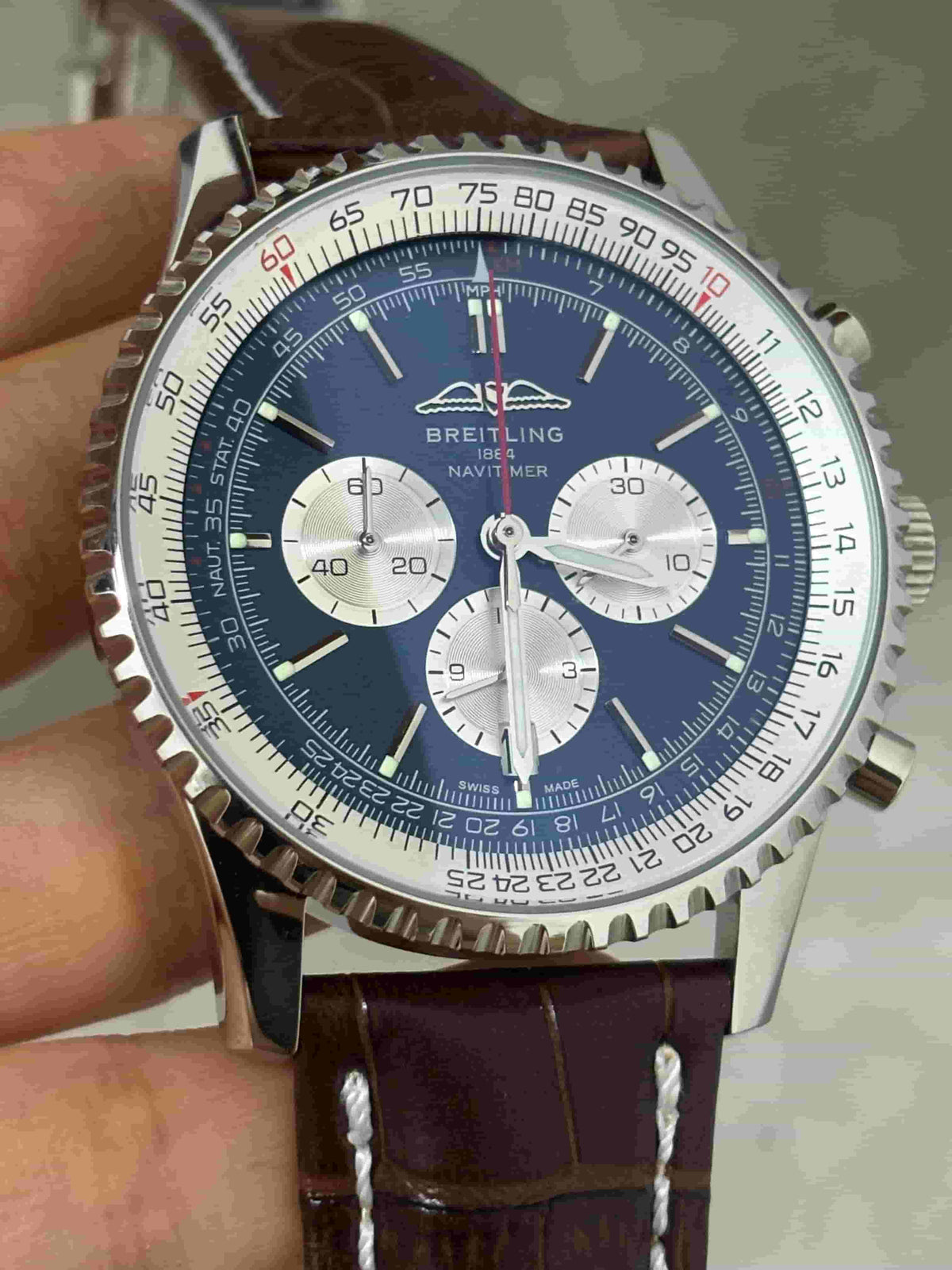 Replica Stainless Steel Japanese Vk63 Quartz Movement Watch BL97