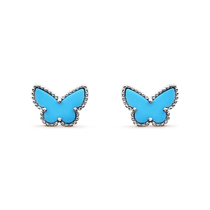 BUTTERFLY TURQUOISE SILVER EARRINGS mysite