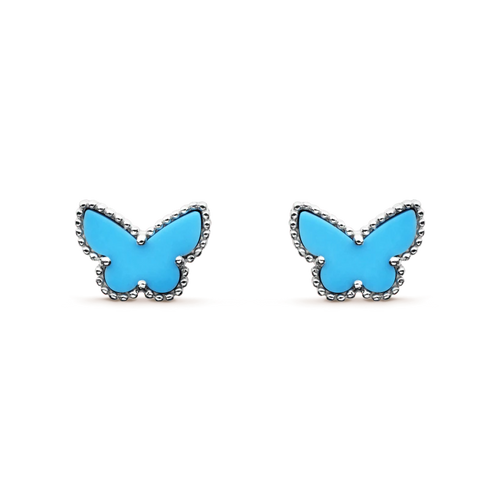 BUTTERFLY TURQUOISE SILVER EARRINGS mysite