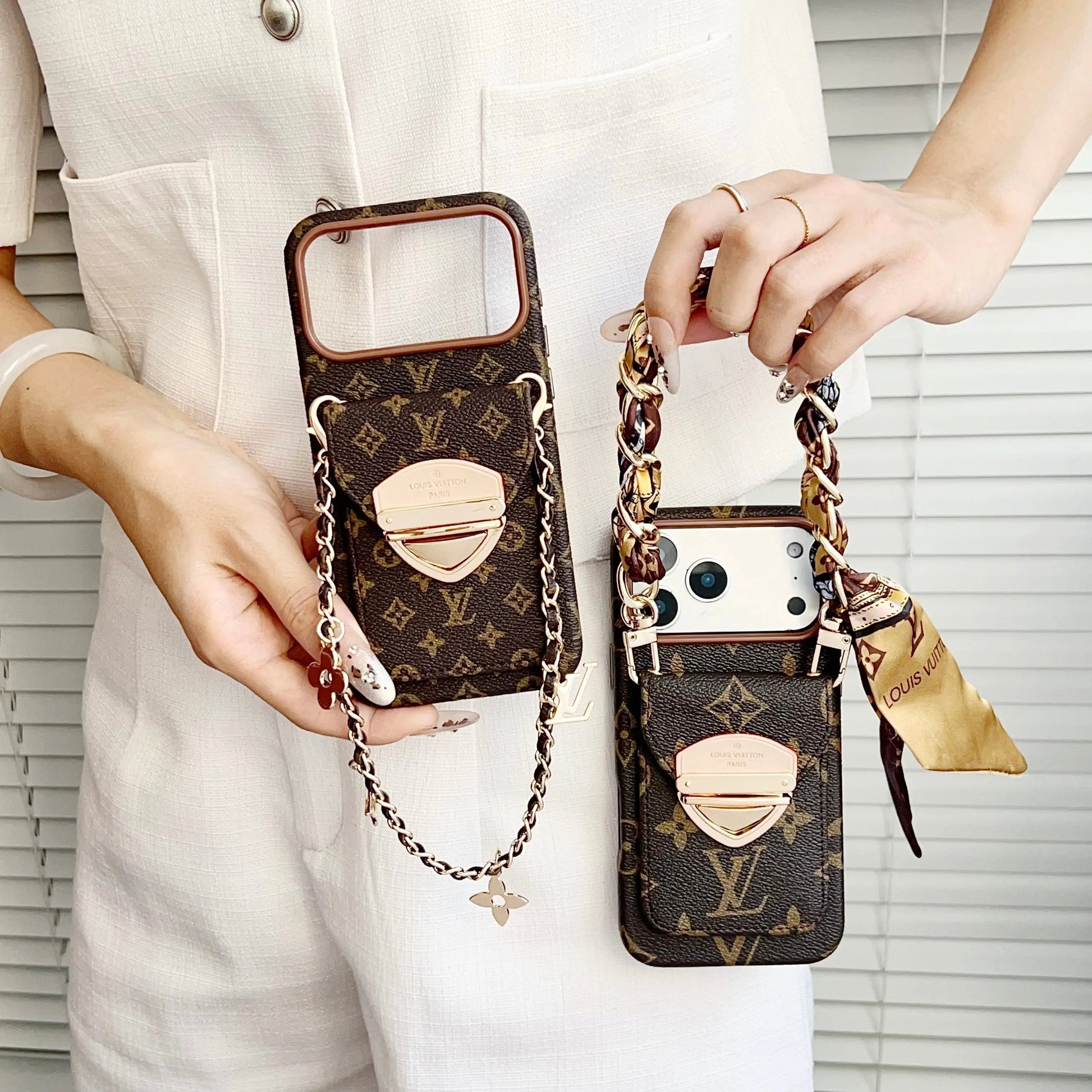 Luxury Crossbody iPhone Case with Card Pocket & Detachable Strap-s2 mysite