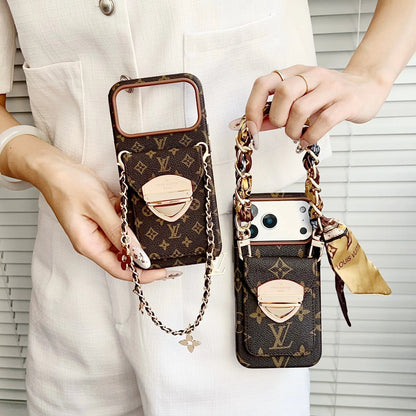 Luxury Crossbody iPhone Case with Card Pocket & Detachable Strap-s2 mysite