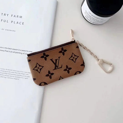 Luxury -Inspired Monogram Coin Pouch Collection with Chain Clip-s2 mysite