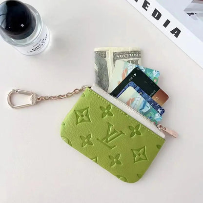 Colorful -Inspired Embossed Coin Pouch Collection with Chain Clip-s2 mysite