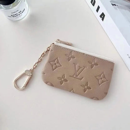 Colorful -Inspired Embossed Coin Pouch Collection with Chain Clip-s2 mysite