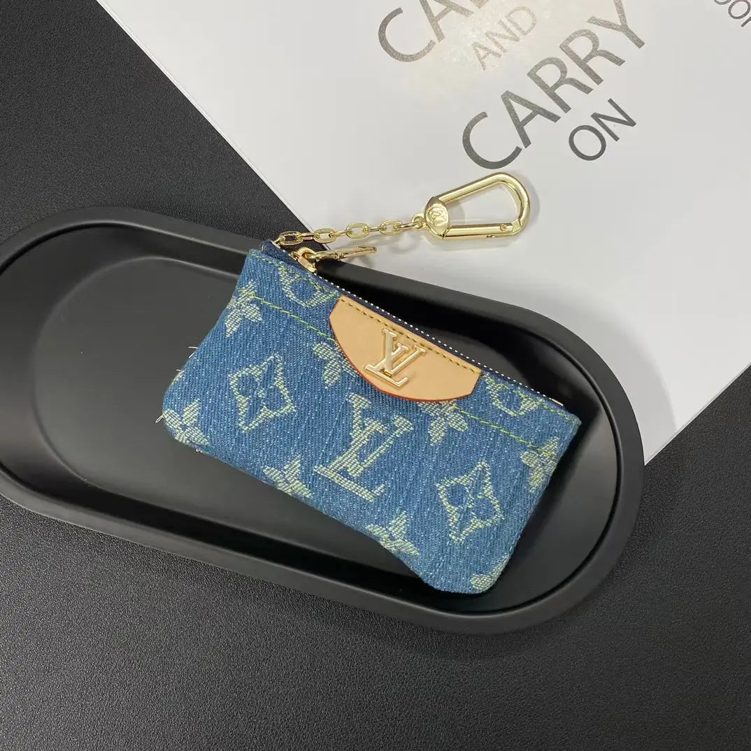 Luxury  Monogram Coin Pouch – Stylish & Compact Keychain Wallet-s2 mysite