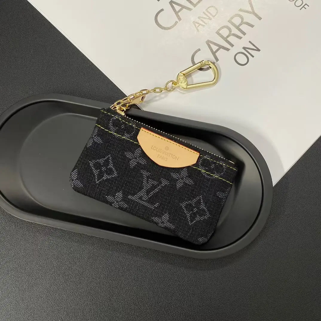 Luxury  Monogram Coin Pouch – Stylish & Compact Keychain Wallet-s2 mysite