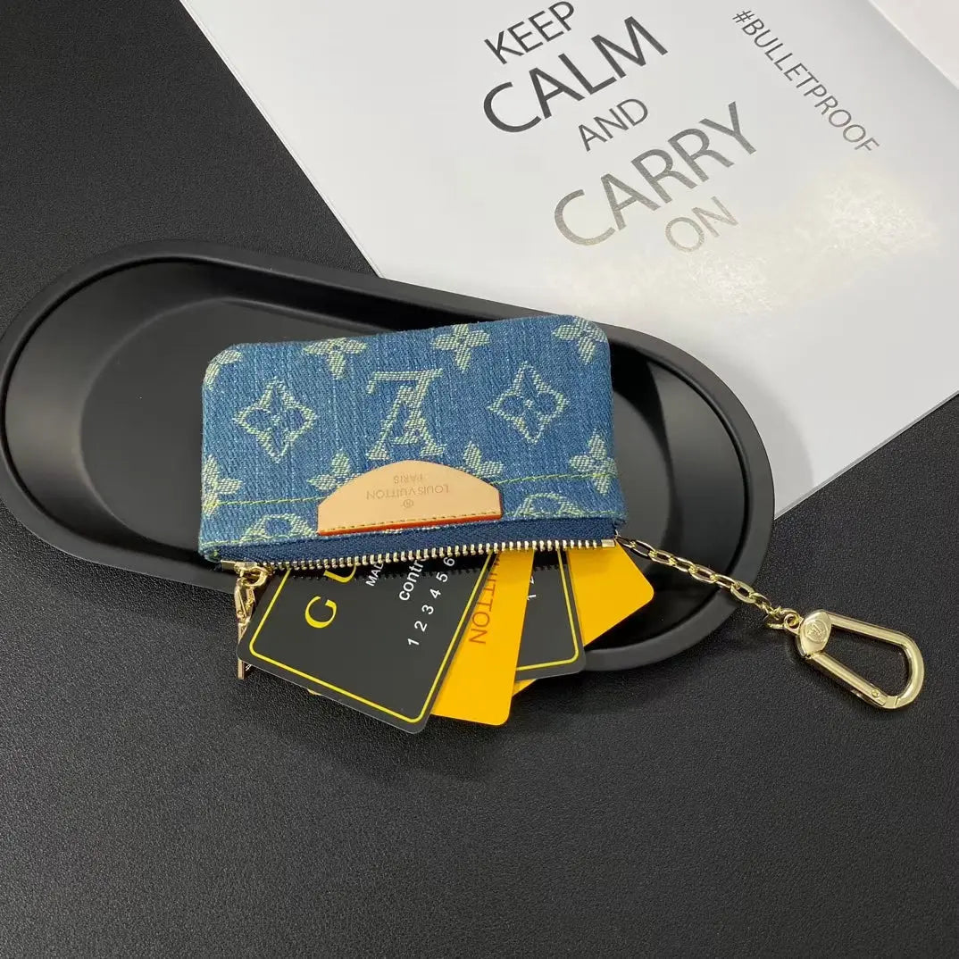 Luxury  Monogram Coin Pouch – Stylish & Compact Keychain Wallet-s2 mysite