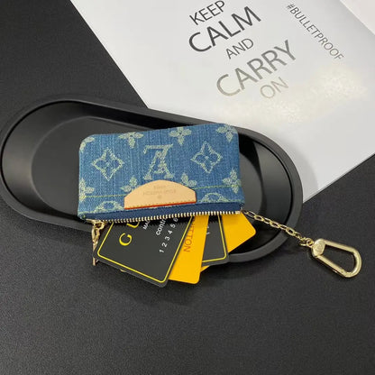 Luxury  Monogram Coin Pouch – Stylish & Compact Keychain Wallet-s2 mysite