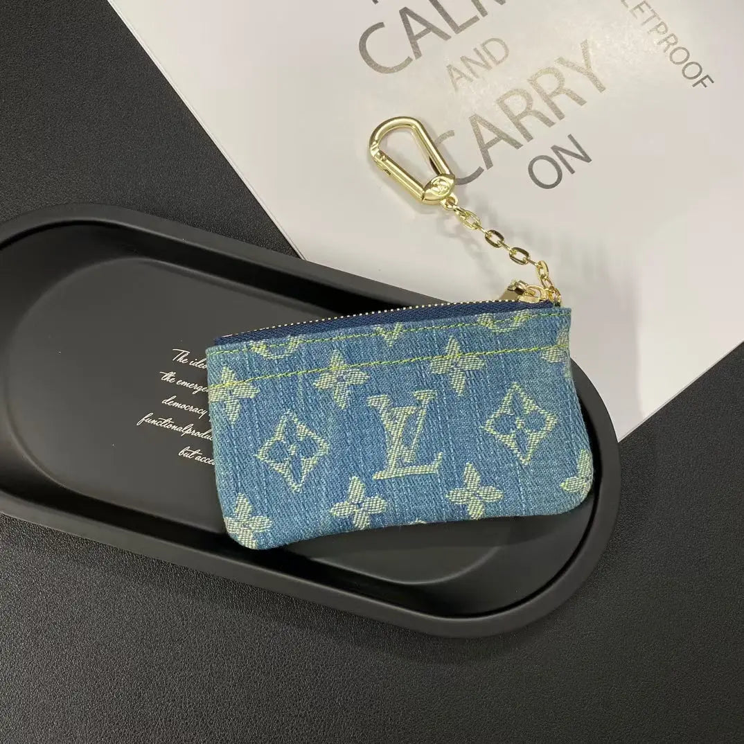 Luxury  Monogram Coin Pouch – Stylish & Compact Keychain Wallet-s2 mysite