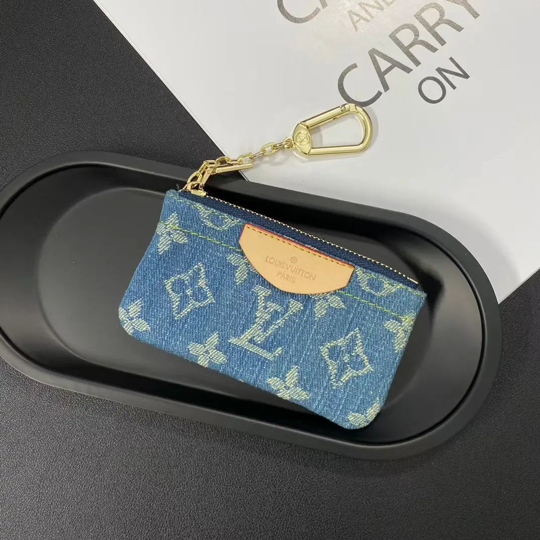 Luxury  Monogram Coin Pouch – Stylish & Compact Keychain Wallet-s2 mysite