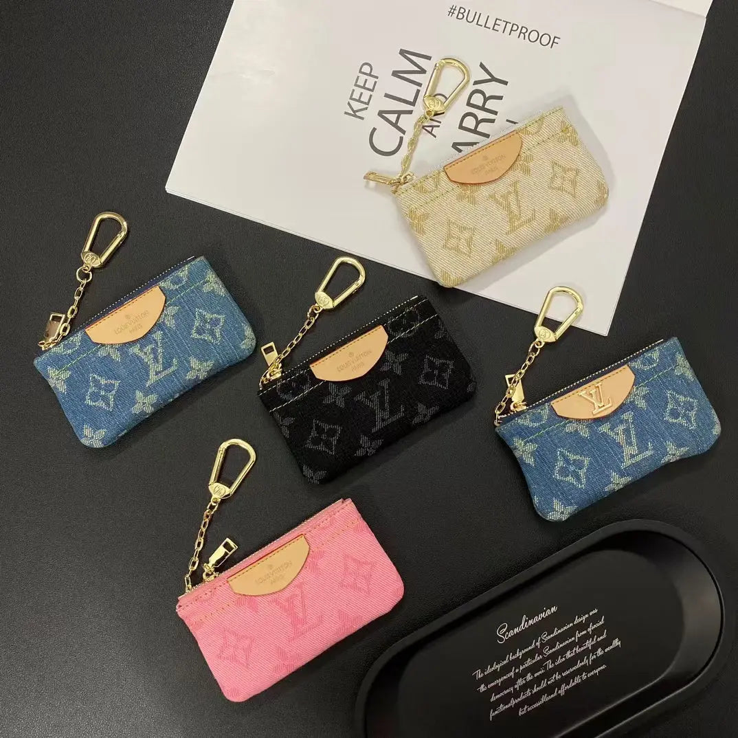 Luxury  Monogram Coin Pouch – Stylish & Compact Keychain Wallet-s2 mysite