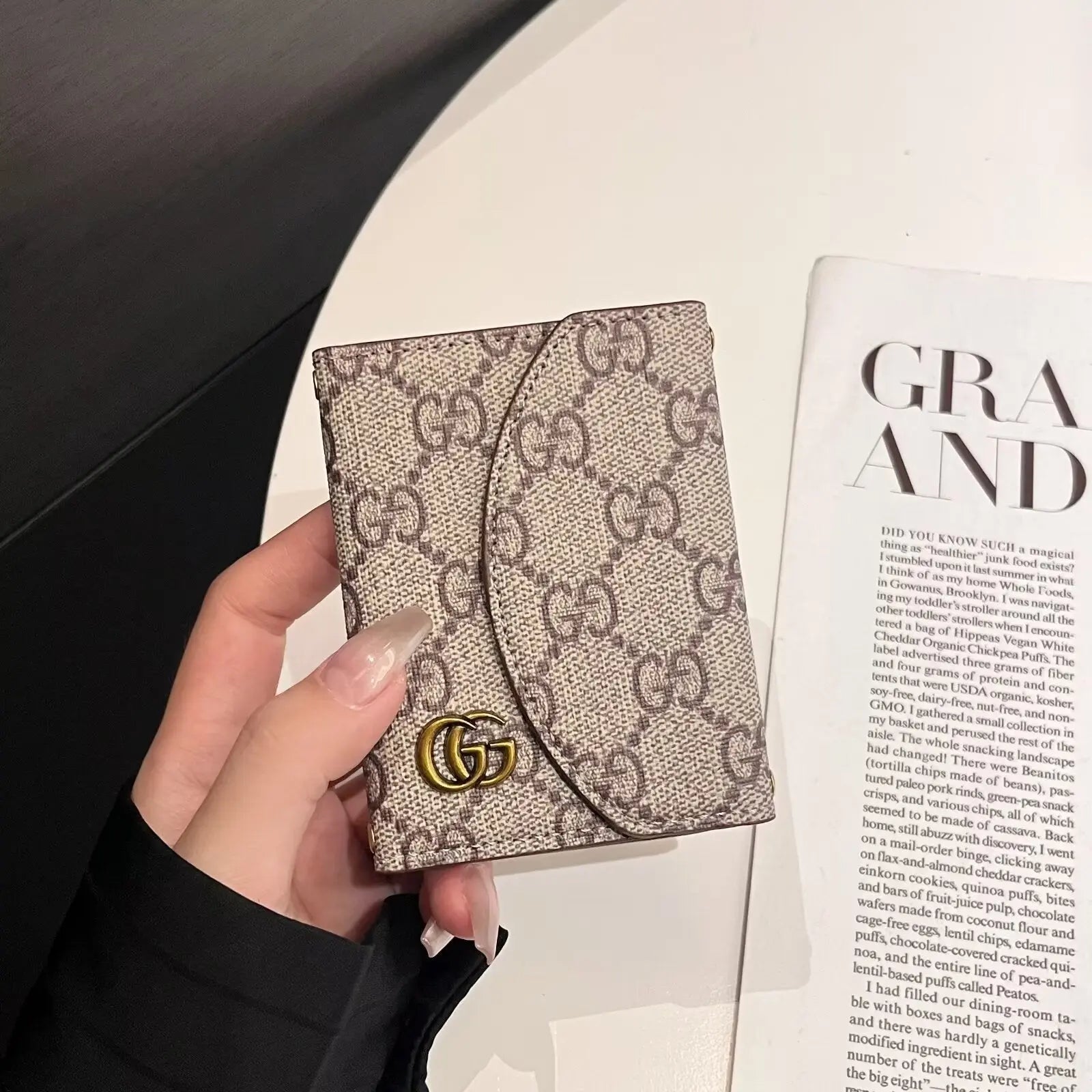 Luxury  & -Inspired Monogram Compact Wallet Collection-s2 mysite