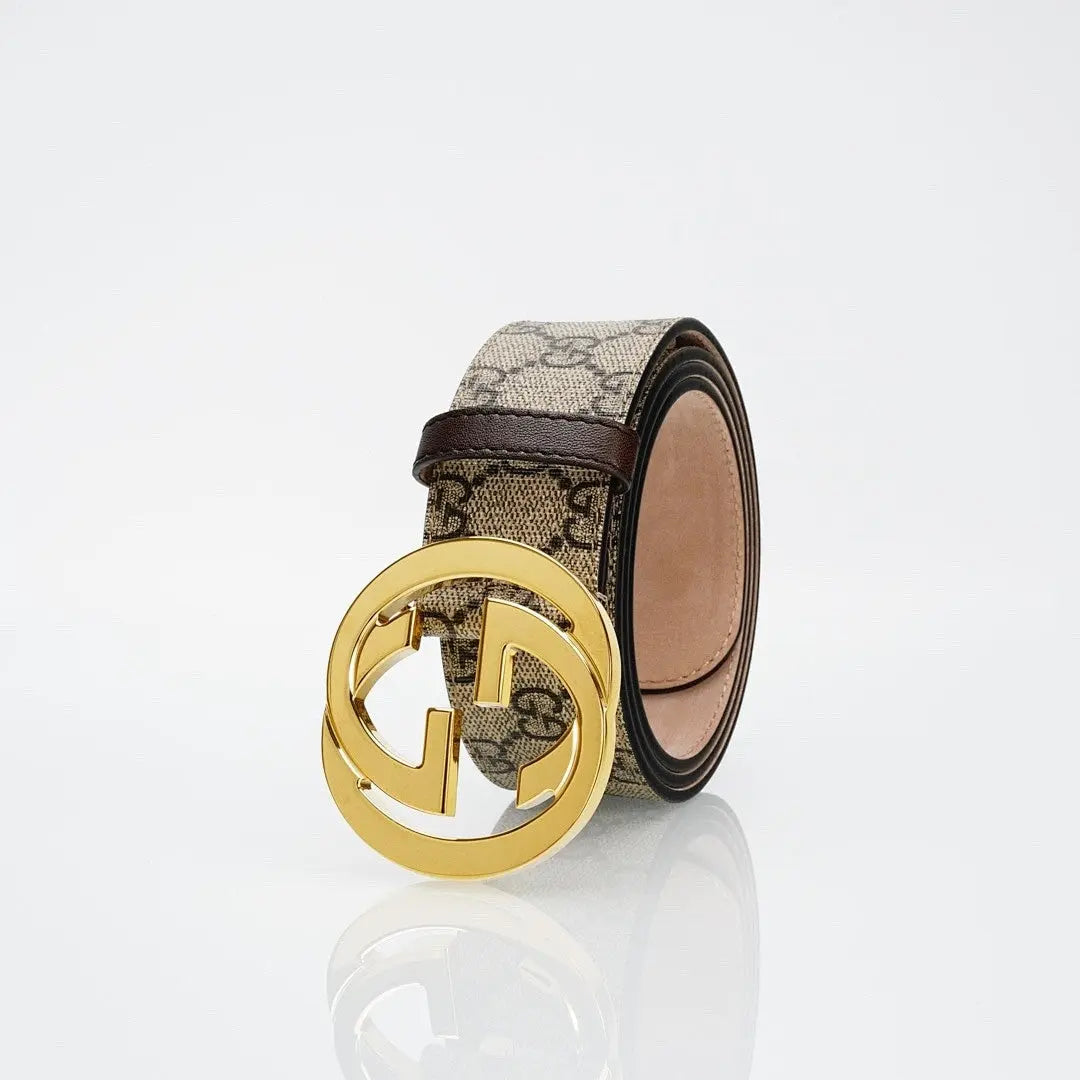 GG Reversible Leather Belt with Gold Buckle-1 mysite