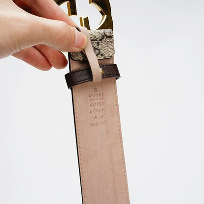 GG Reversible Leather Belt with Gold Buckle-1 mysite