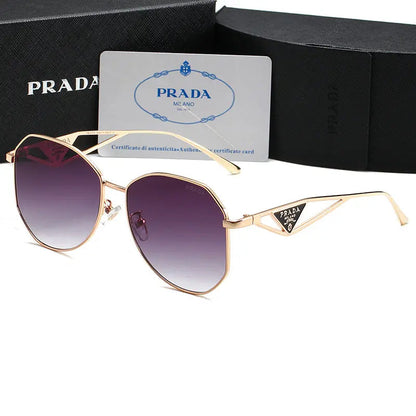 Unisex Triangle Logo Metal Sunglassess-sss62 mysite