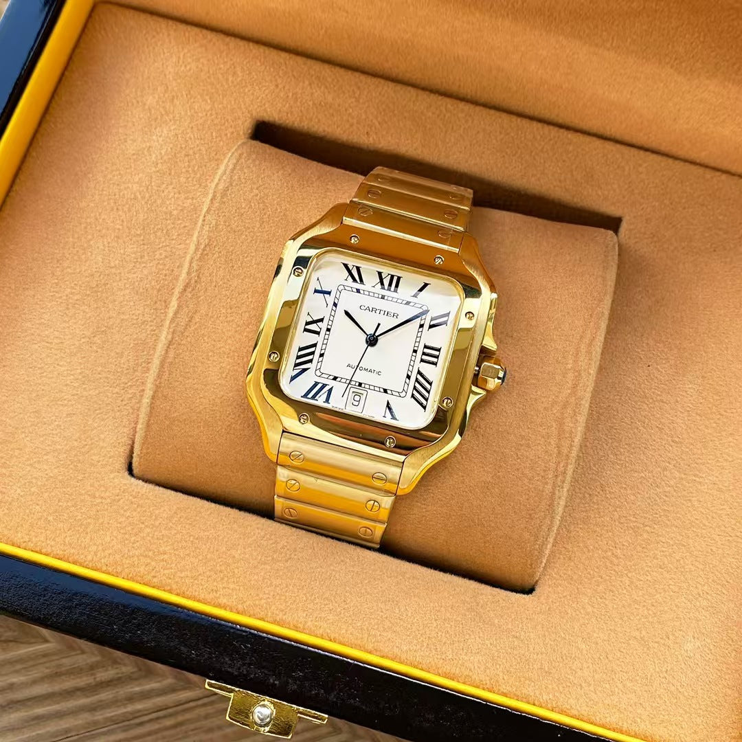 Replica Santos 904l Stainless Steel Automatic Mechanical Watch 39mm/35mm WGSA0030-1