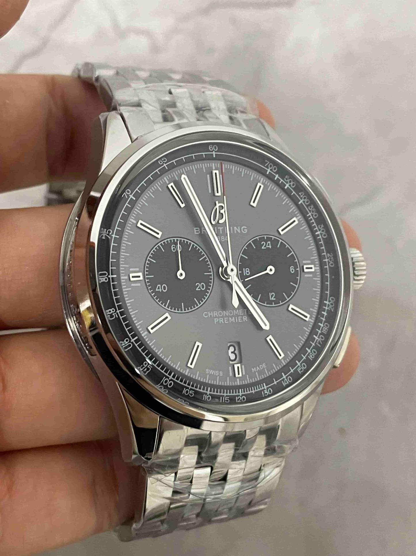 Replica Stainless Steel Japanese Vk63 Quartz Movement Watch  BL87