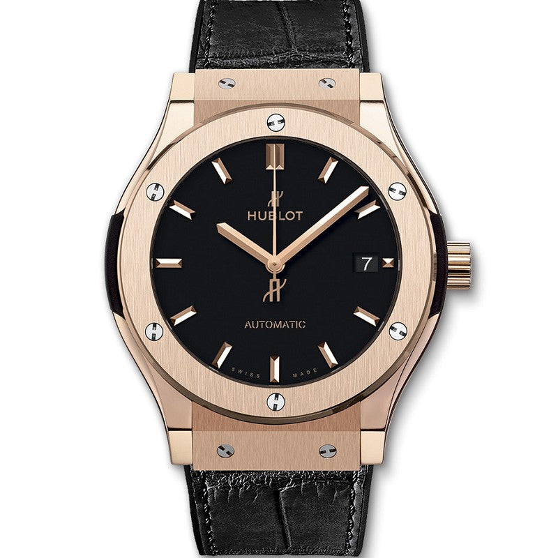 Luxury CLASSIC FUSION Automatic Watch for Men Mechanical Wristwatch Stainless Steel Leather Strap 42mm Dial