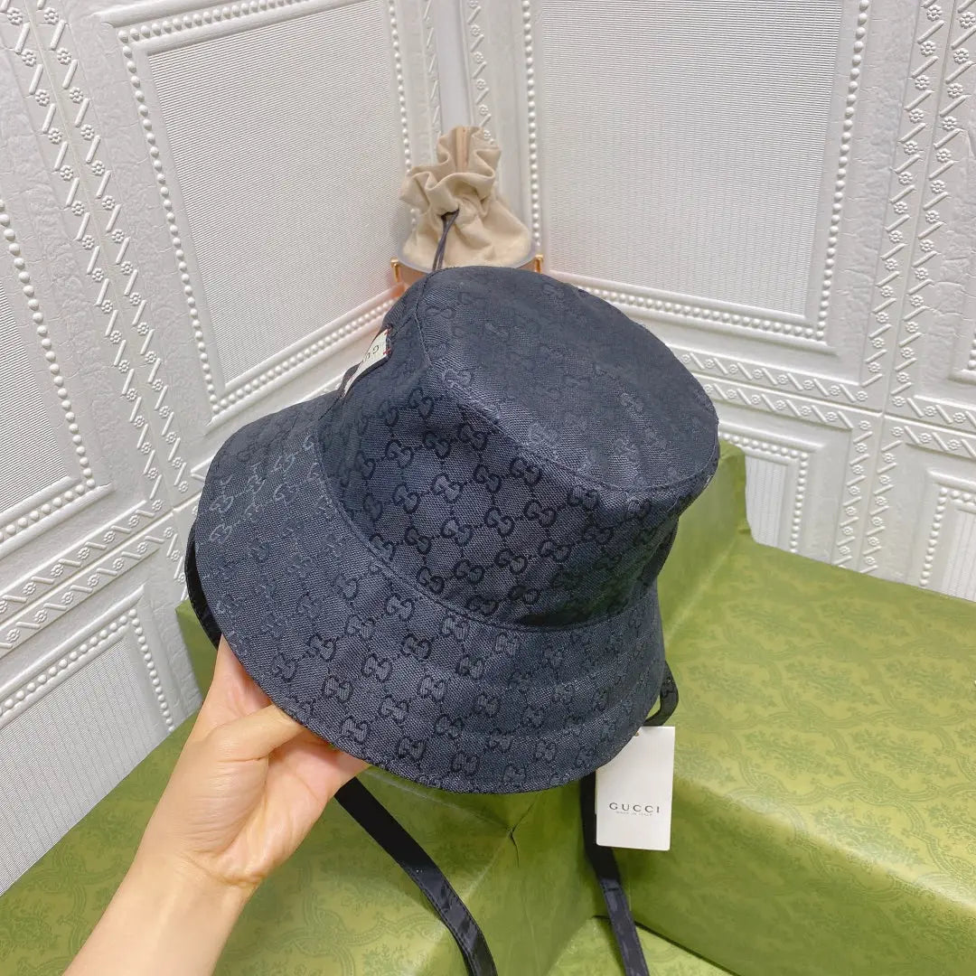 Classic GG Monogram Double-Sided Strap Bucket Hat-s2 mysite
