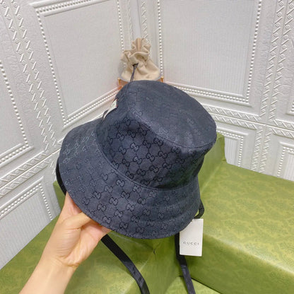 Classic GG Monogram Double-Sided Strap Bucket Hat-s2 mysite