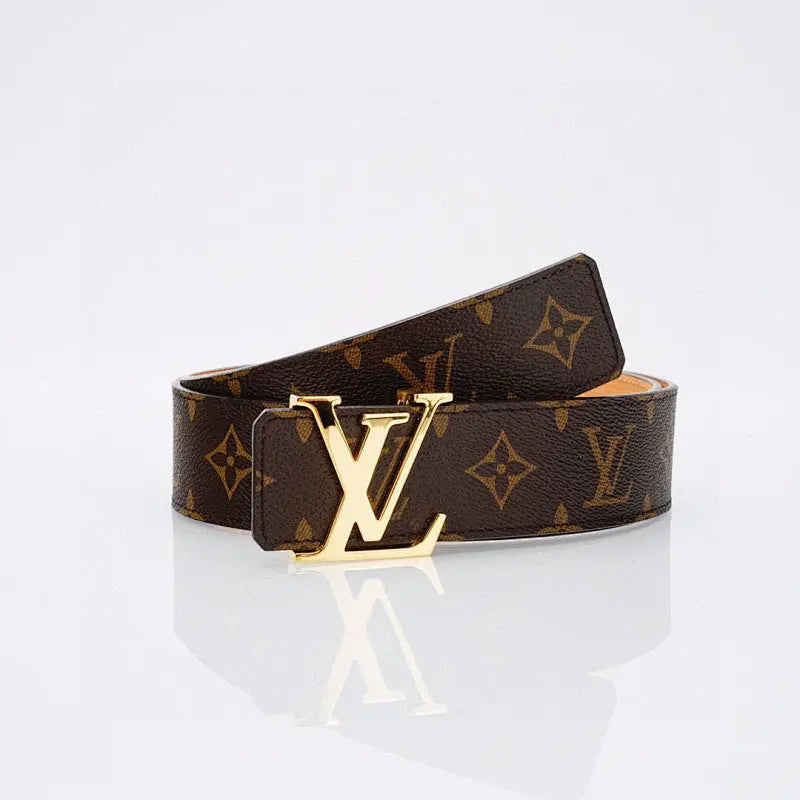 Luxury Monogram Belt with Gold Buckle-1 mysite