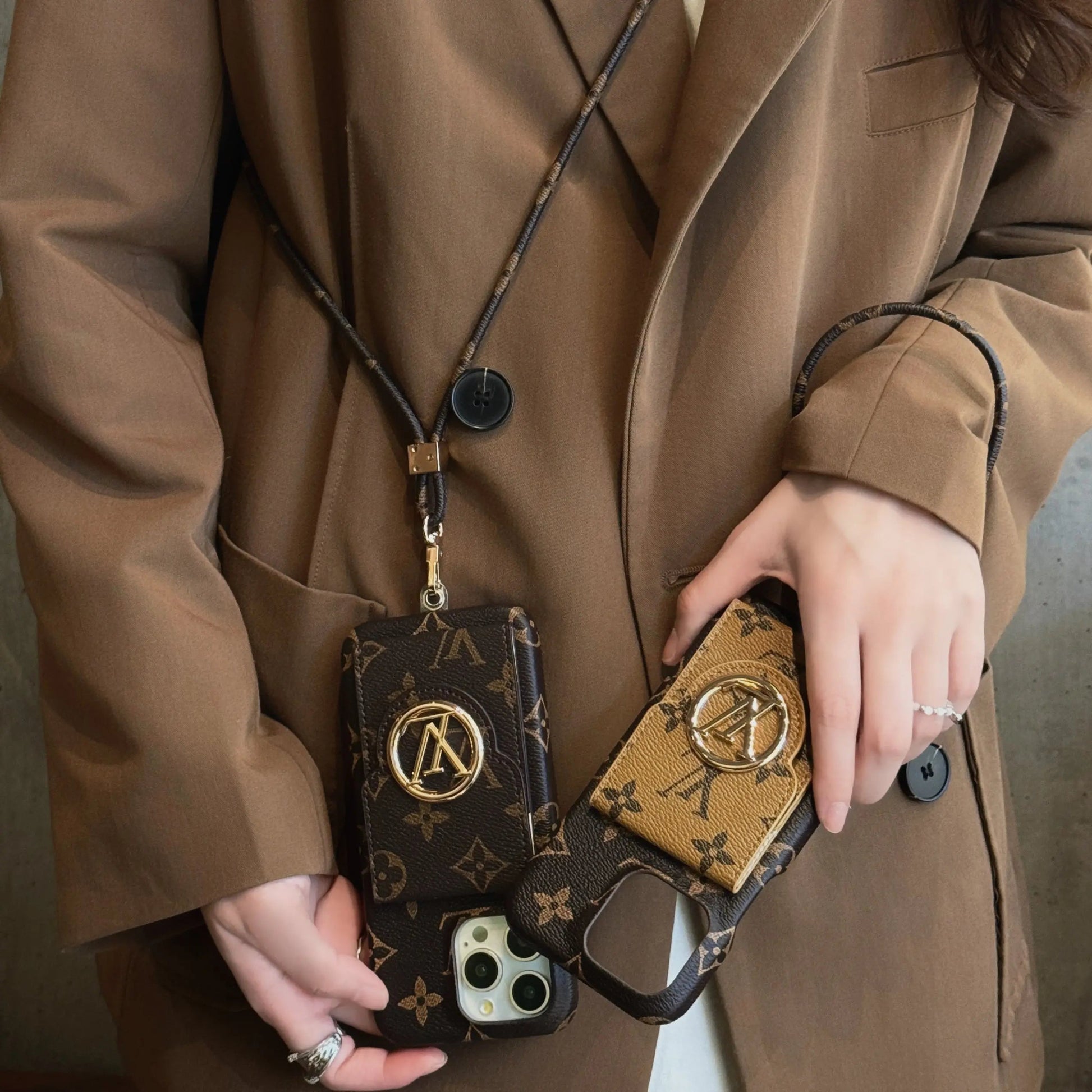 Luxury Card Holder Chain iPhone Case-s2 mysite
