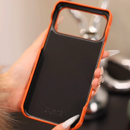 Luxury Textured Orange iPhone Case – Shockproof Stylish Protective Cover-s2 mysite