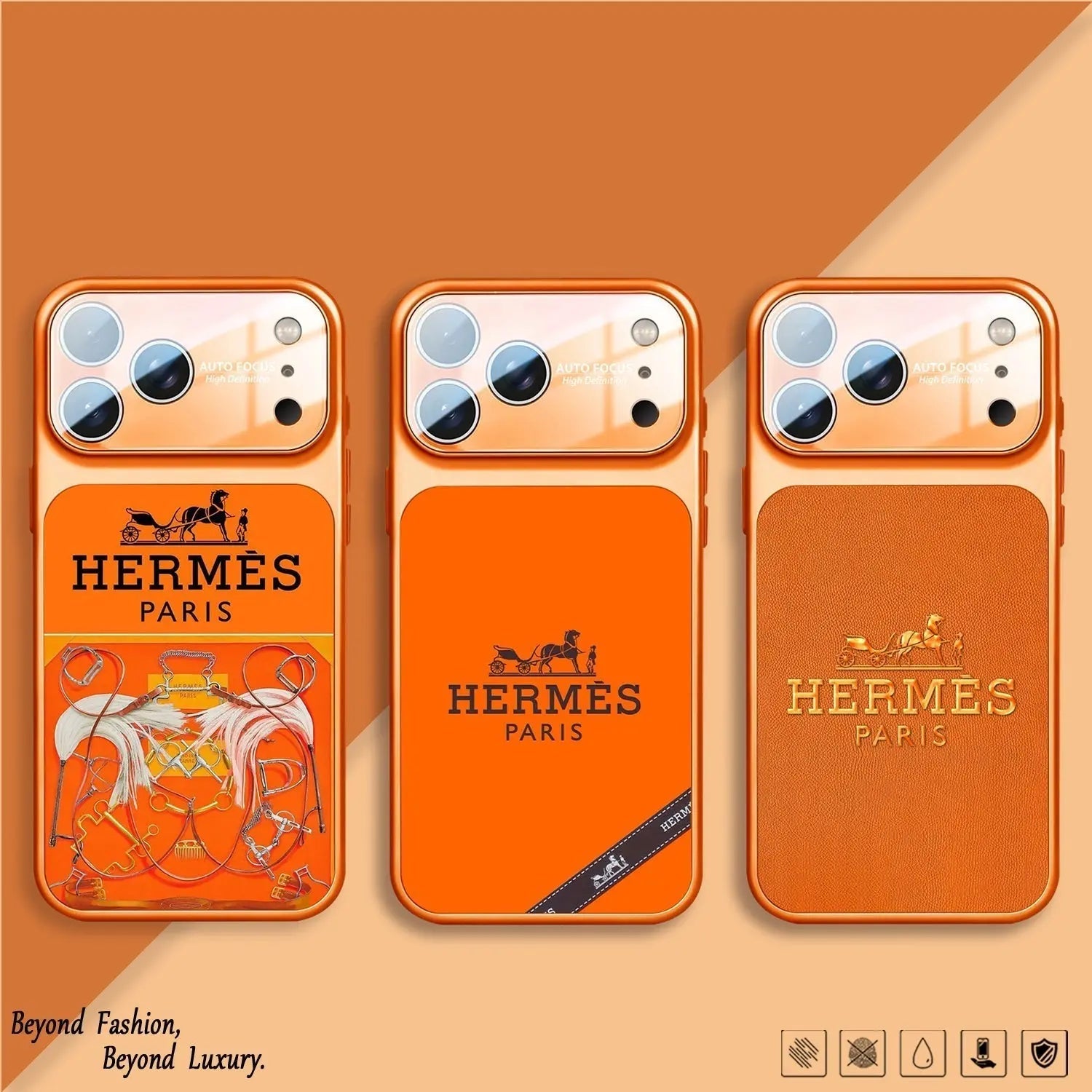 H Luxury Orange Series iPhone Case-s2 mysite