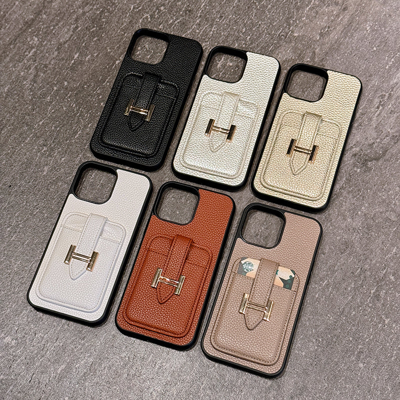 H Card Holder Leather iPhone Case mysite