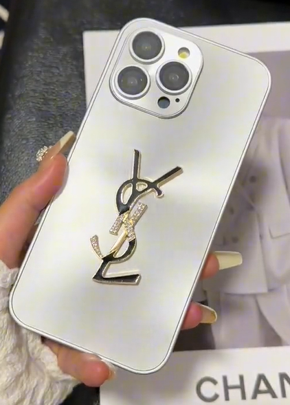 Elegant Letter Shine x Mono iPhone Case With Chain mysite