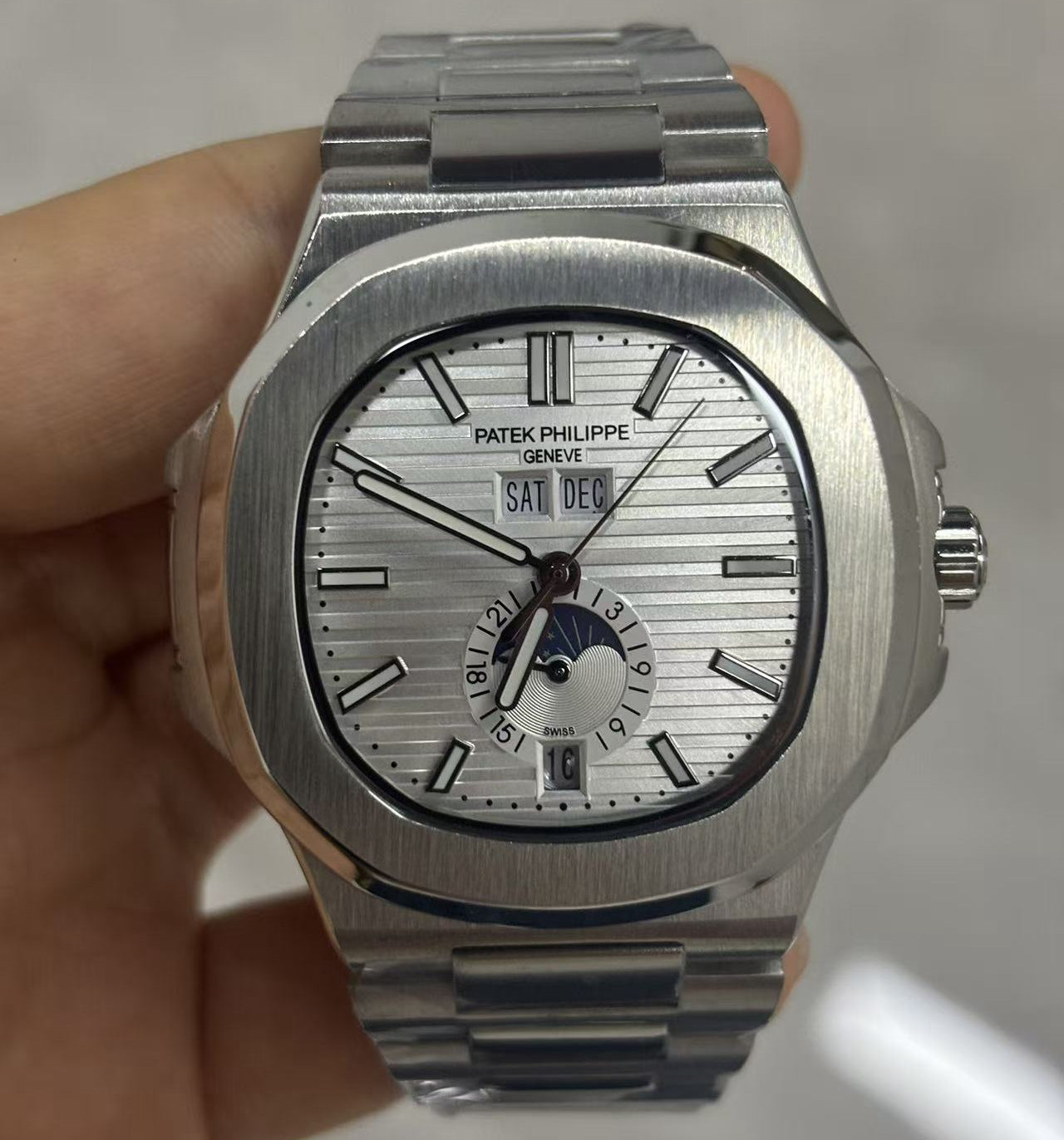 Replica 5726/1A-010 Stainless Steel Automatic Mechanical Watch 40mm