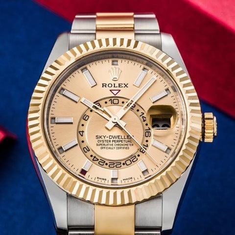 Automatic Watch for Men Replica Sky Dweller  Gold  Dial 40mm R061207
