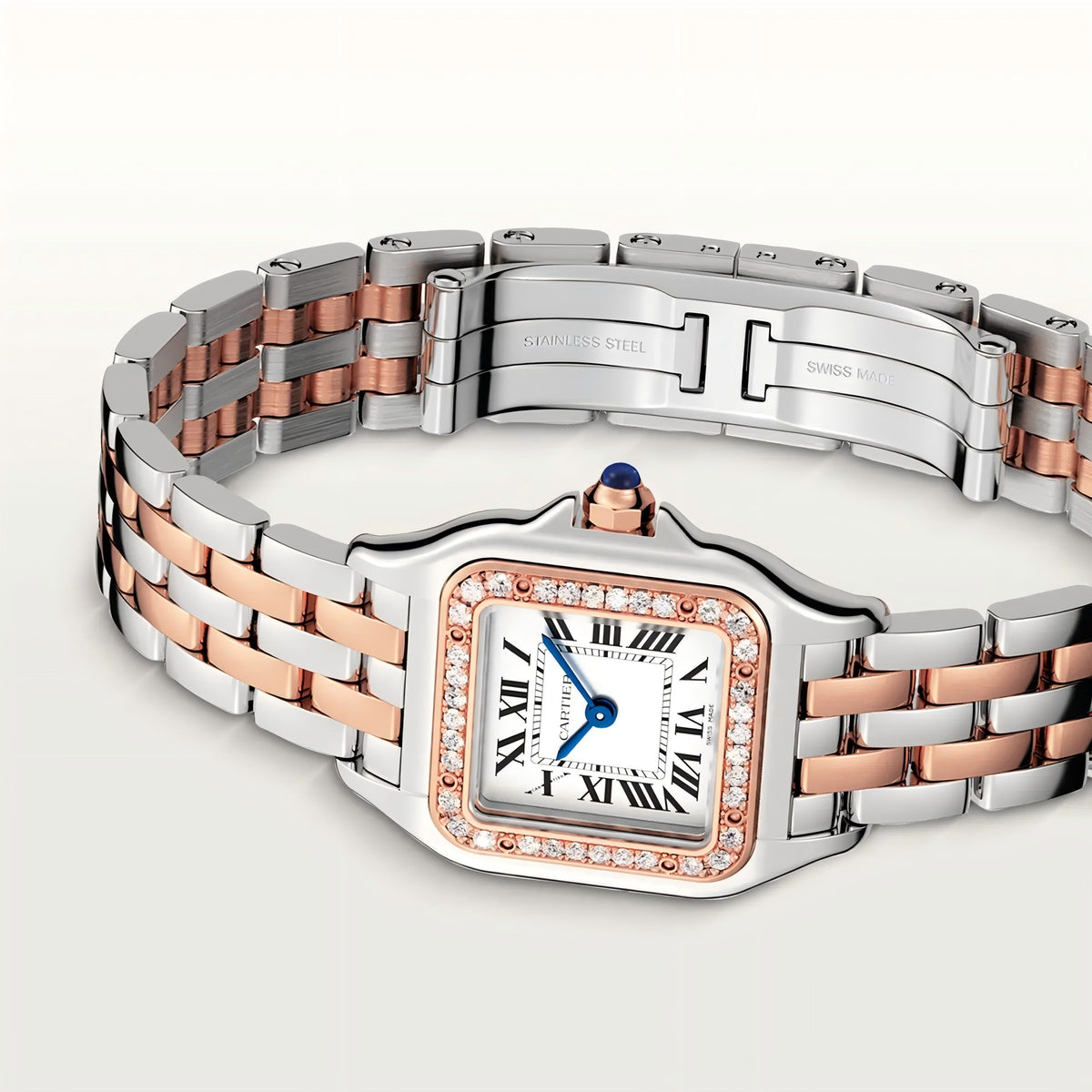 Replica Panthere 904l Stainless Steel Quartz Watch 27mm/22mm-1