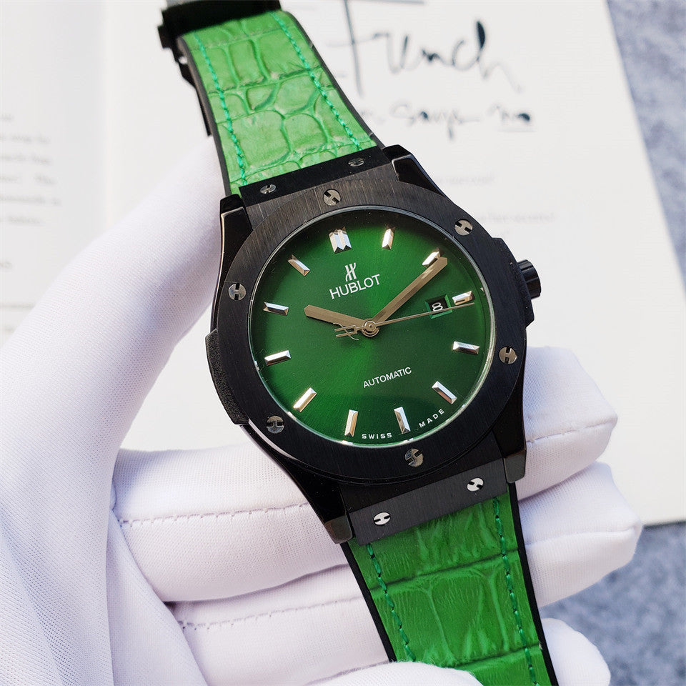 Luxury CLASSIC FUSION Automatic Watch for Men Mechanical Wristwatch Stainless Steel Leather Strap 42mm Dial