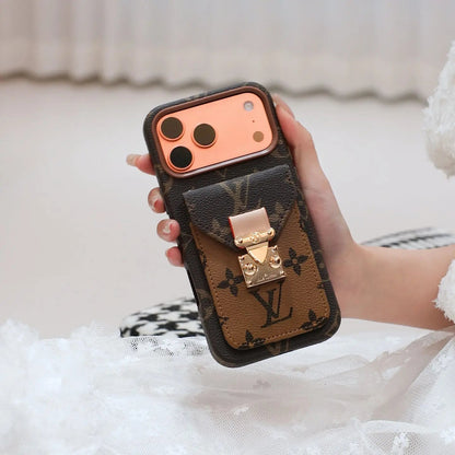 Luxury-Inspired Leather Card Pocket iPhone Case-s2 mysite