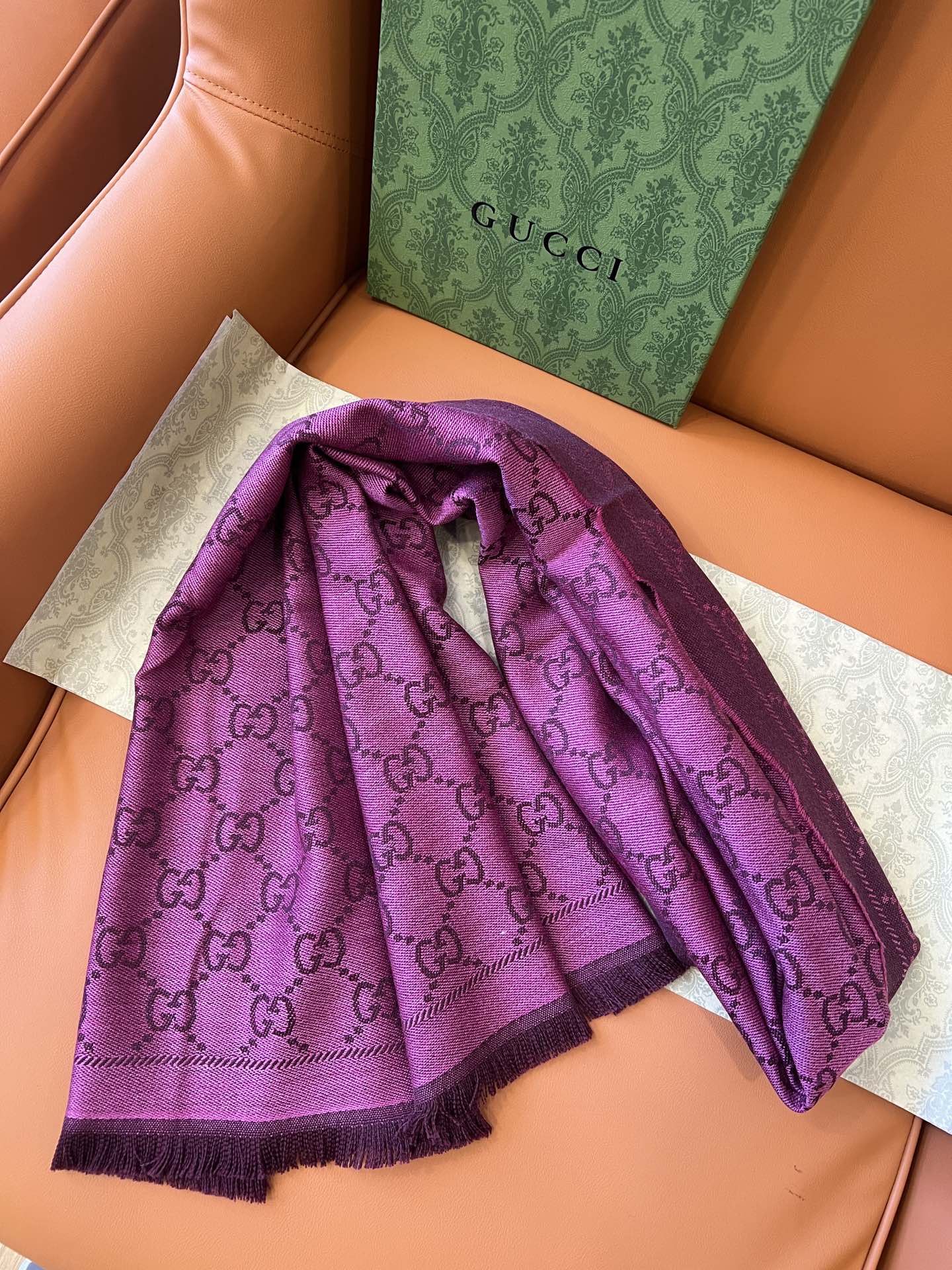 GUCCI 25S SCARF 180 IN WOOL 644857 mysite