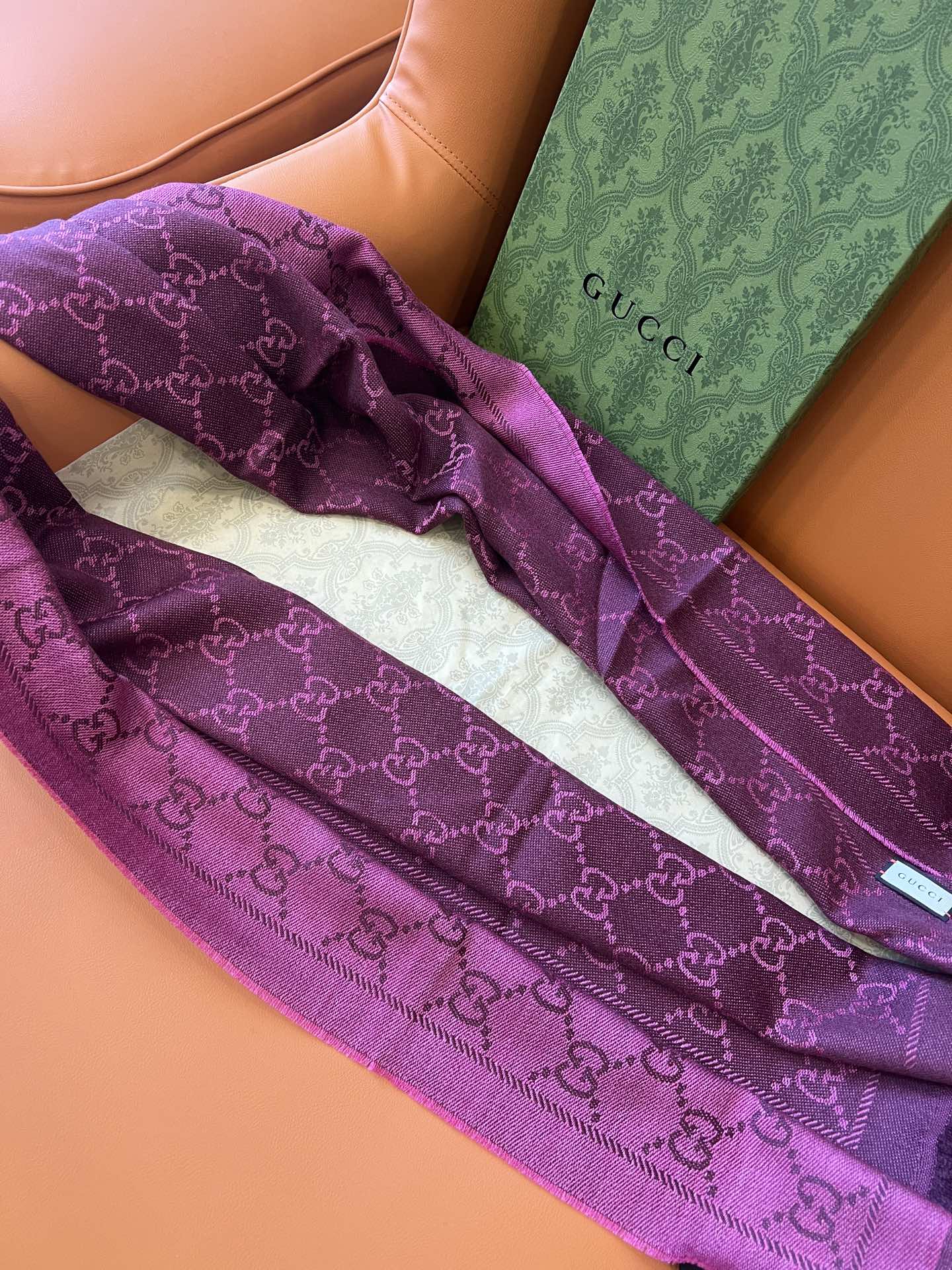 GUCCI 25S SCARF 180 IN WOOL 644857 mysite
