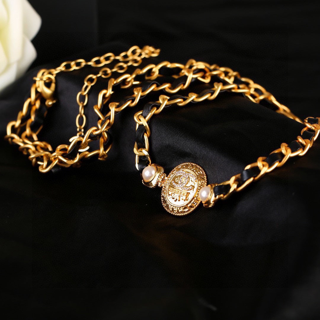 CHANEL 25S GOLD CHAIN BELT 610439 mysite