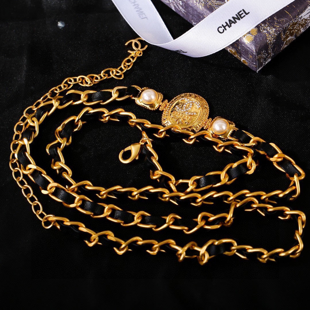 CHANEL 25S GOLD CHAIN BELT 610439 mysite