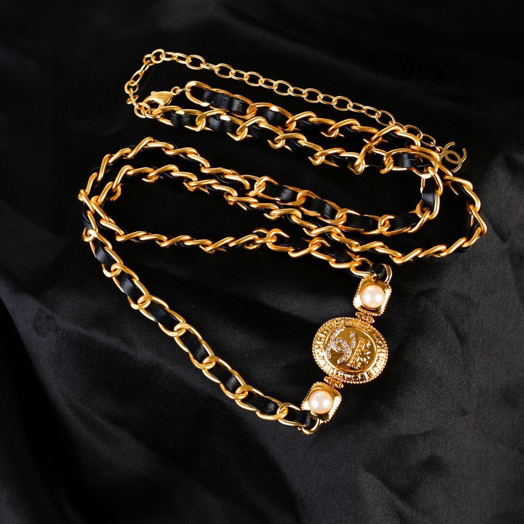 CHANEL 25S GOLD CHAIN BELT 610439 mysite
