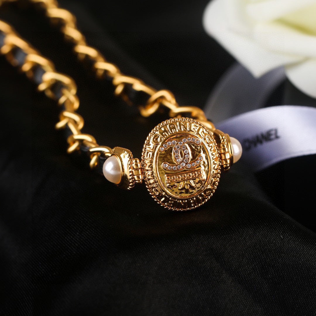CHANEL 25S GOLD CHAIN BELT 610439 mysite