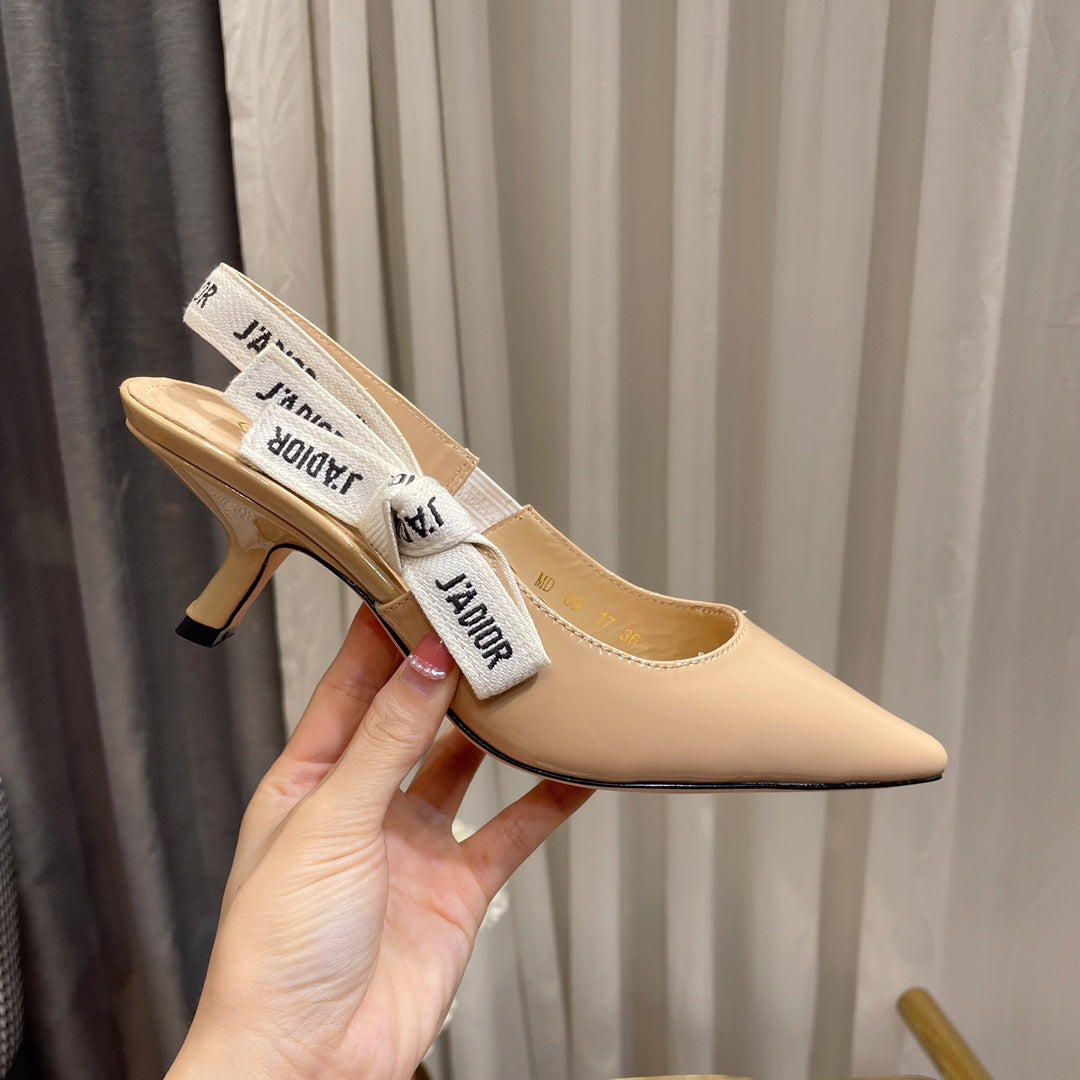 J'ADIOR SLINGBACK PUMPS IN BEIGE CALFSKIN mysite