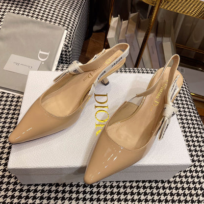 J'ADIOR SLINGBACK PUMPS IN BEIGE CALFSKIN mysite