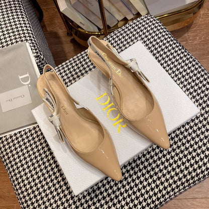 J'ADIOR SLINGBACK PUMPS IN BEIGE CALFSKIN mysite