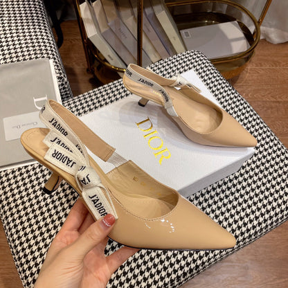 J'ADIOR SLINGBACK PUMPS IN BEIGE CALFSKIN mysite