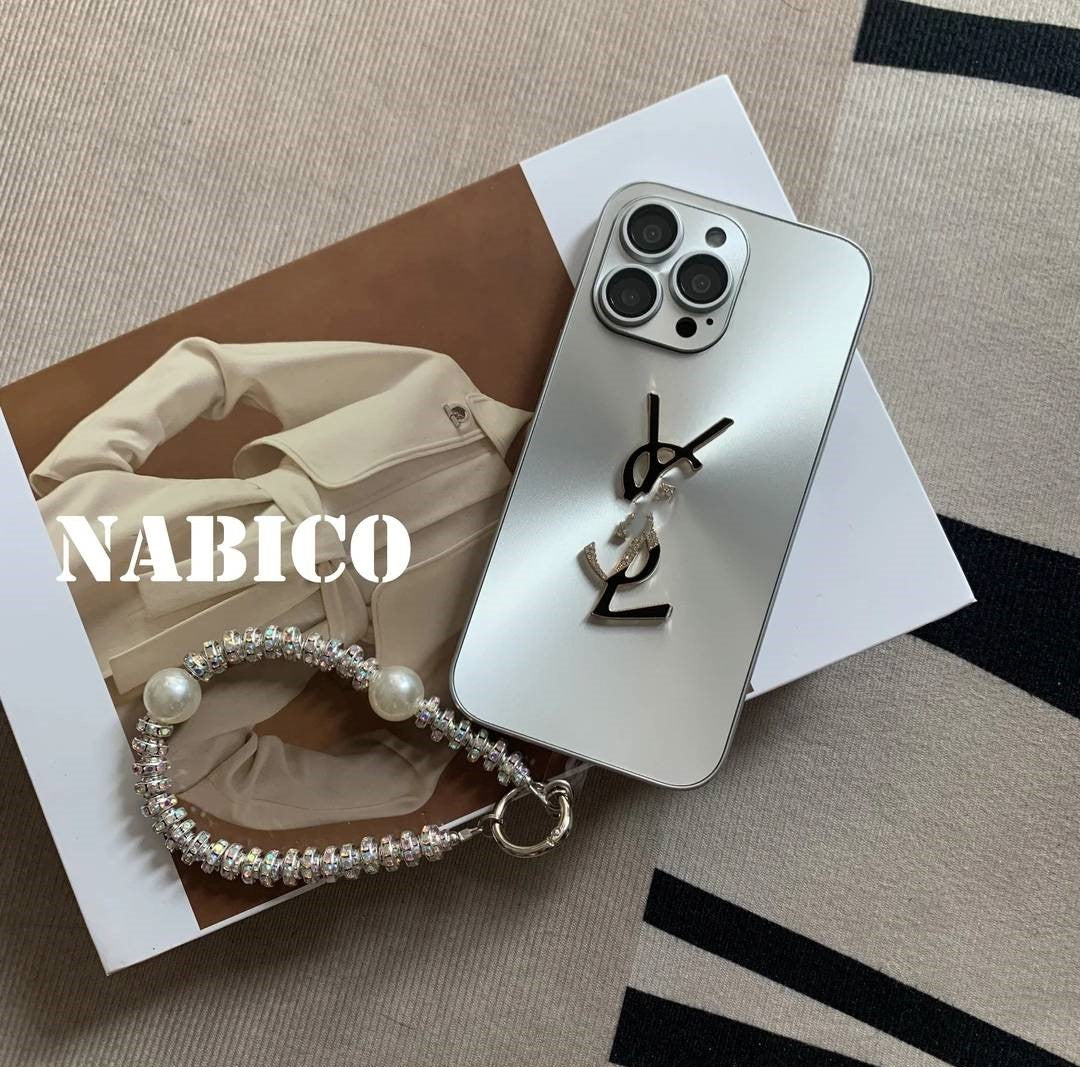 Elegant Letter Shine x Mono iPhone Case With Chain mysite