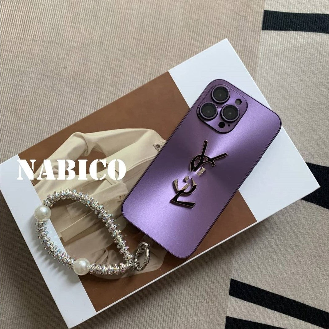 Elegant Letter Shine x Mono iPhone Case With Chain mysite