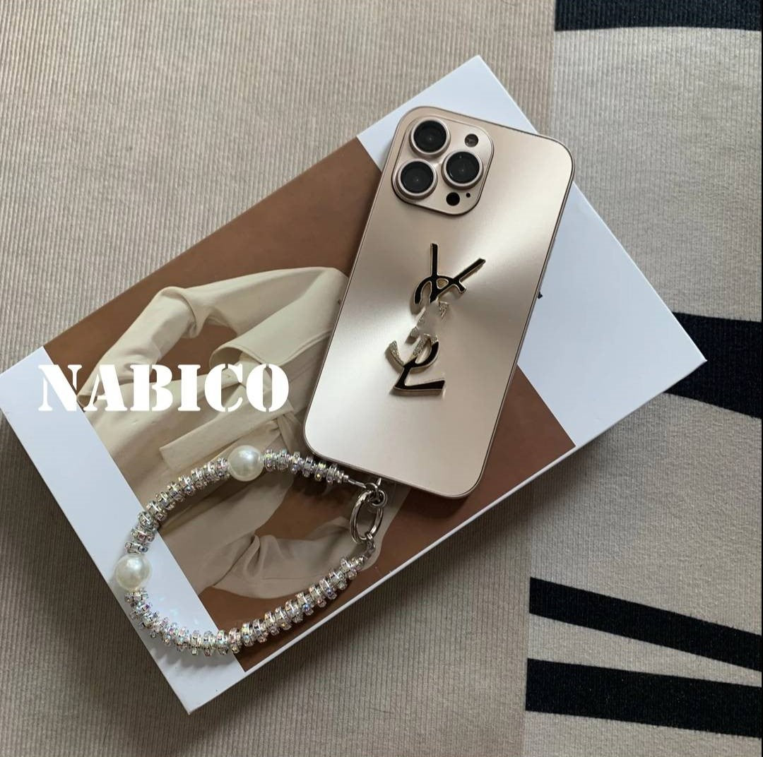 Elegant Letter Shine x Mono iPhone Case With Chain mysite