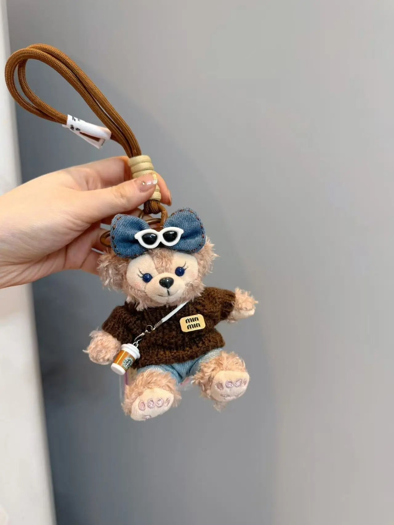 Limited Edition Sherry May Plush Keychain - Luxe Teddy Bear Bag Charm for Designer Handbags-s2 mysite