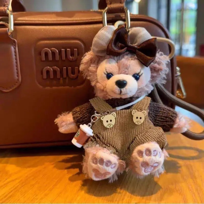 Limited Edition Sherry May Plush Keychain - Luxe Teddy Bear Bag Charm for Designer Handbags-s2 mysite